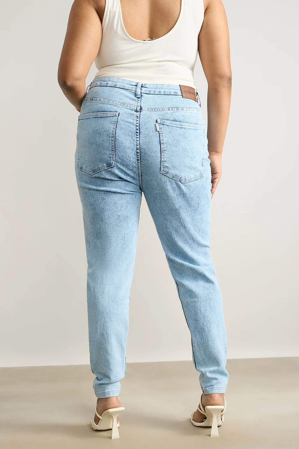 Skinny Fit Jeans-Ice Blue Wash