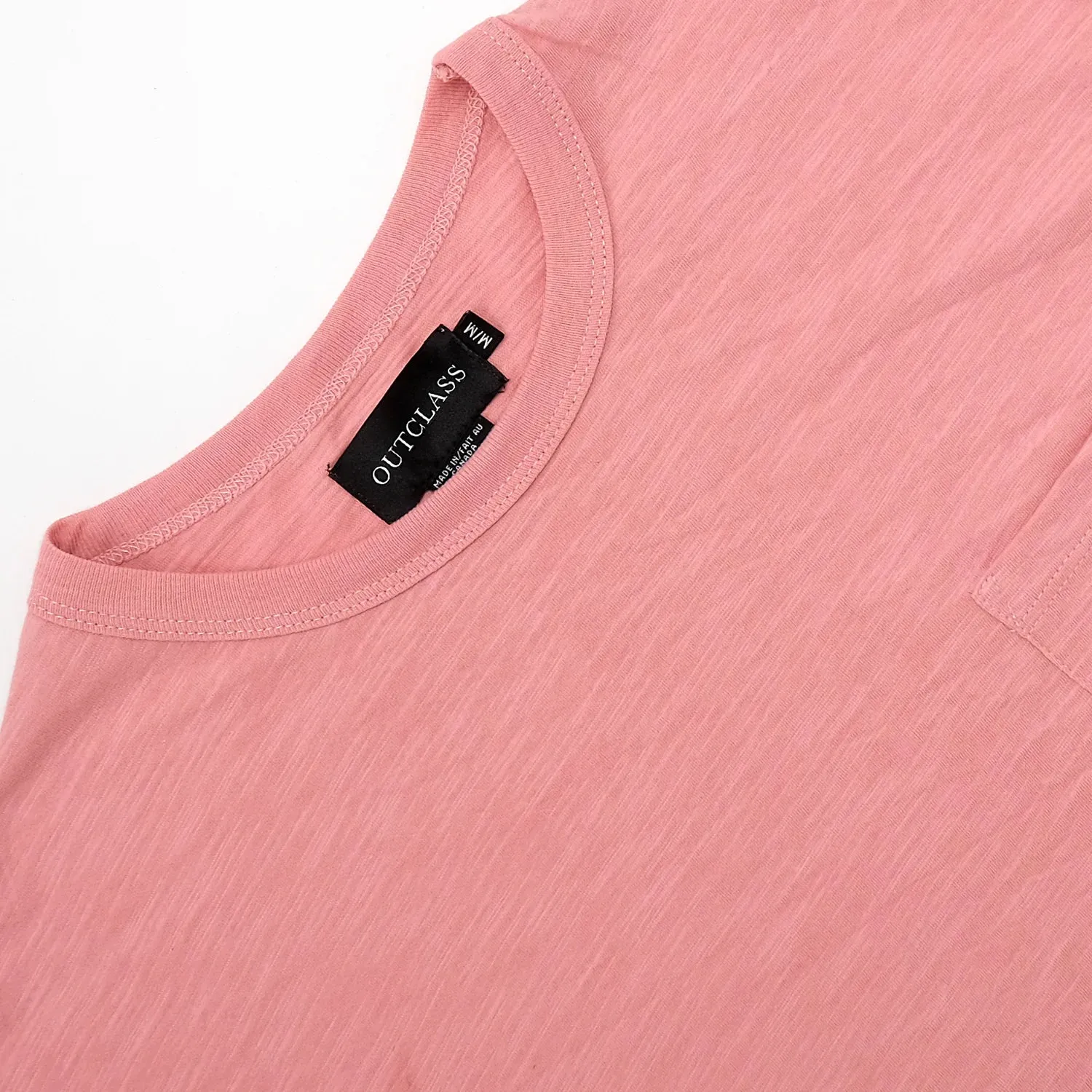Slub S/S Pocket T-Shirt (Rose)