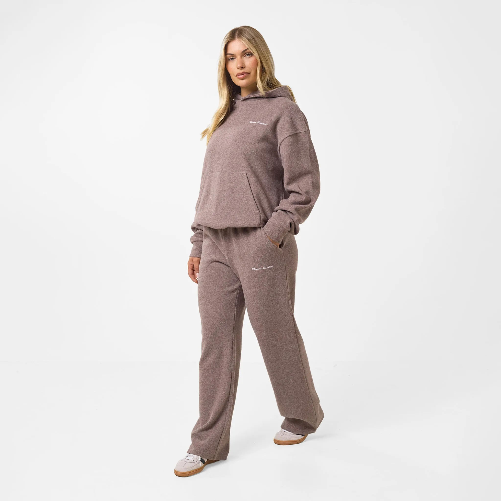 Soft Knit Tracksuit I Brown