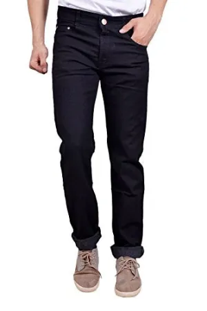 Studio Nexx Men's Denim Regular Fit Jeans (Black, Size - 36)
