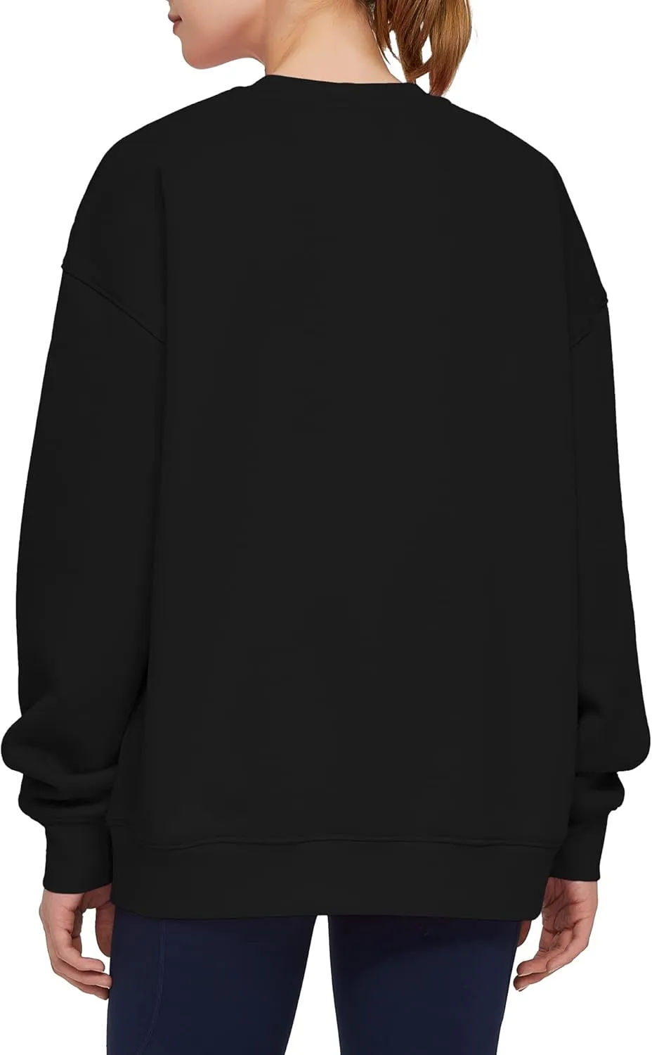 THE GYM PEOPLE Womens' Fleece Crewneck Loose fit Soft Oversized Pullover Sweatshirt