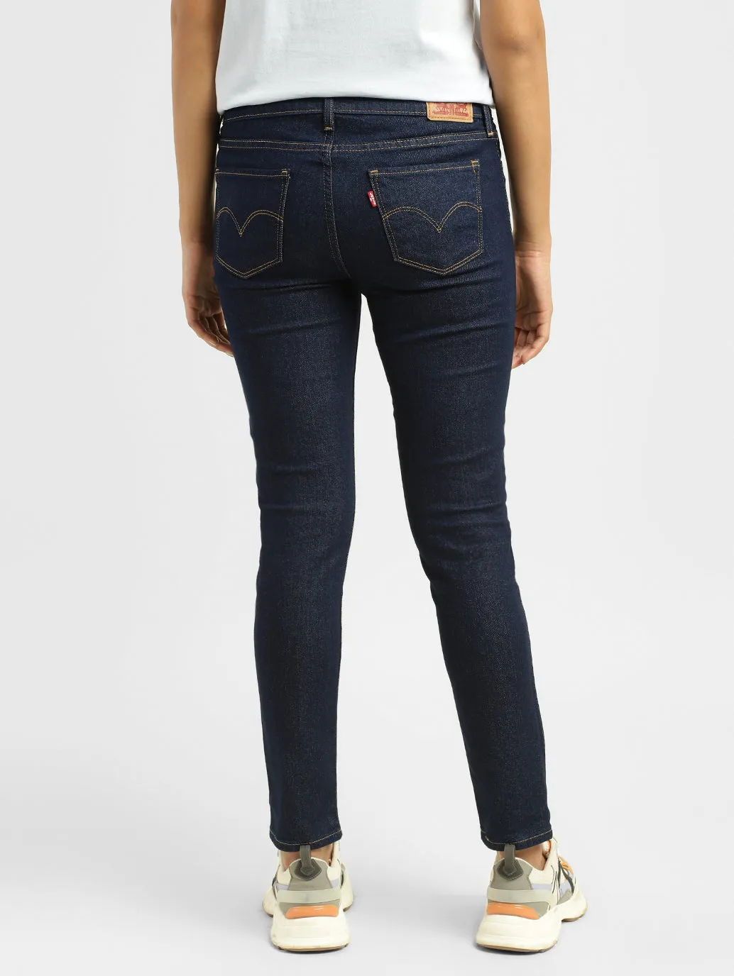 Women's 711 Indigo Skinny Fit Mid Rise Jeans