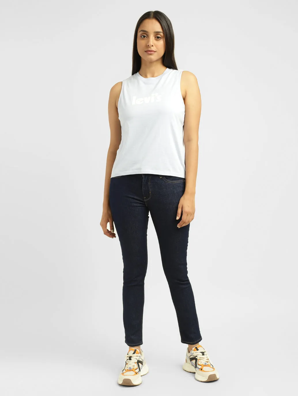 Women's 711 Indigo Skinny Fit Mid Rise Jeans