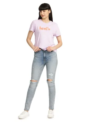 Women's Blue Super Skinny Fit Mid Rise Jeans Women's Blue Super Skinny Fit Mid Rise Jeans