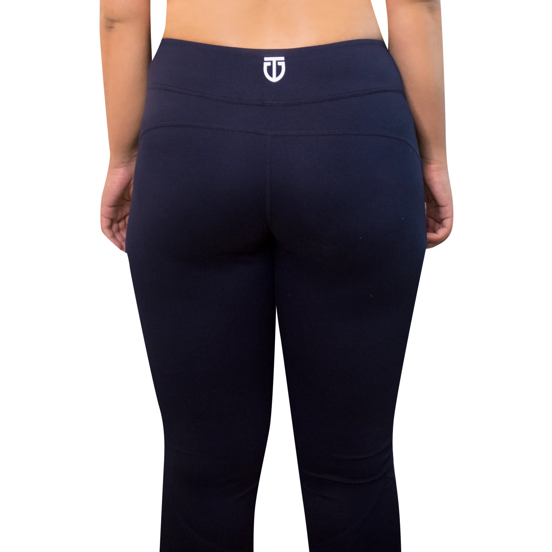Women's High Waisted Ankle Leggings - Navy Blue