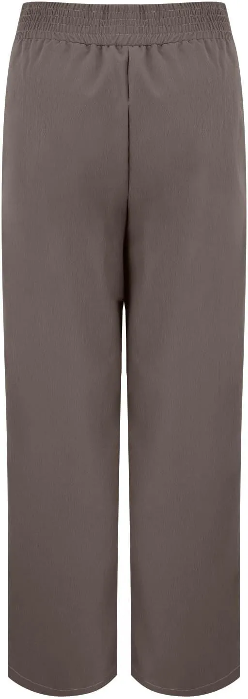 Women's Stylish Linen Palazzo Pants V-Crossover Waisted Wide Leg Casual Lounge Trousers Summer Boho Yoga Beach Pants