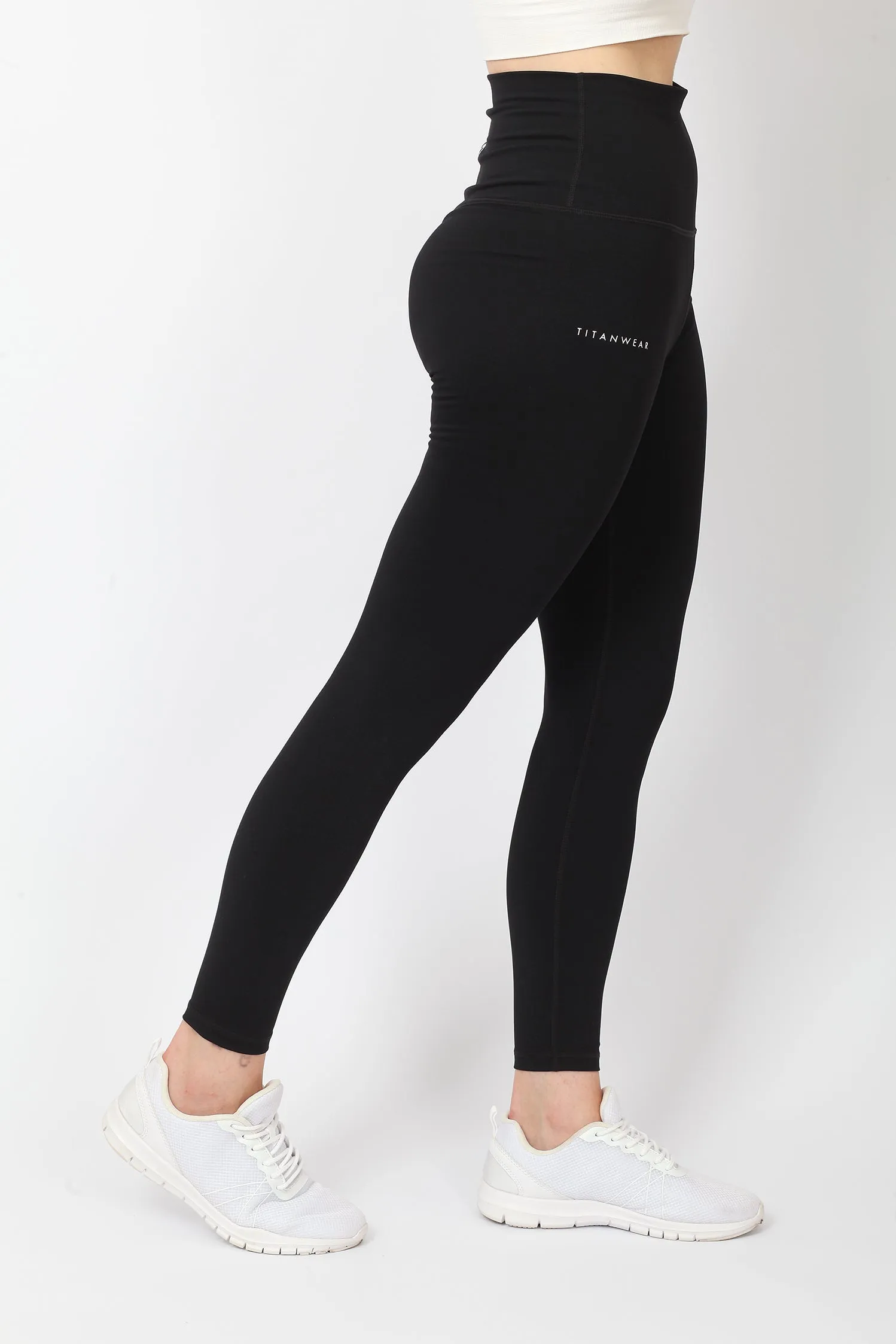 Women's Ultra High Waisted Ankle Leggings - Black