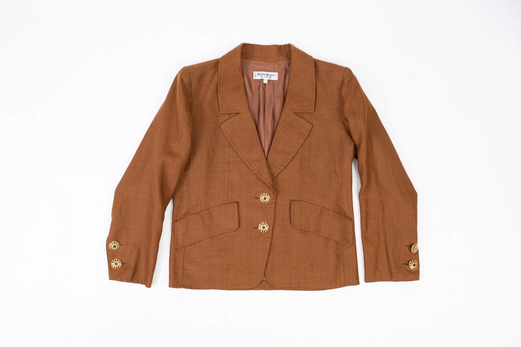 Yves Saint Laurent Rive Gauche Linen Blazer, Size M