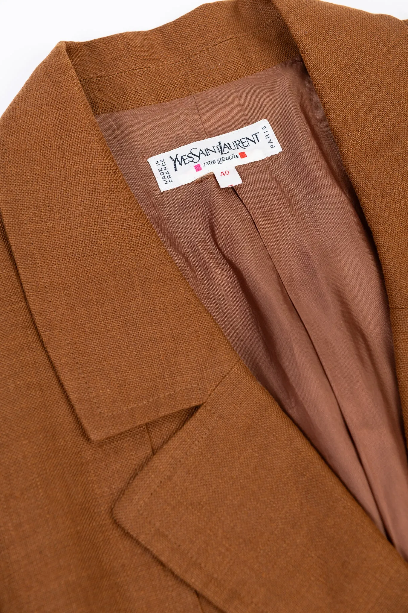 Yves Saint Laurent Rive Gauche Linen Blazer, Size M