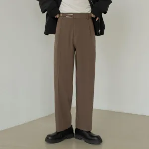 Zhou Cloth Belt Bootcut Trousers
